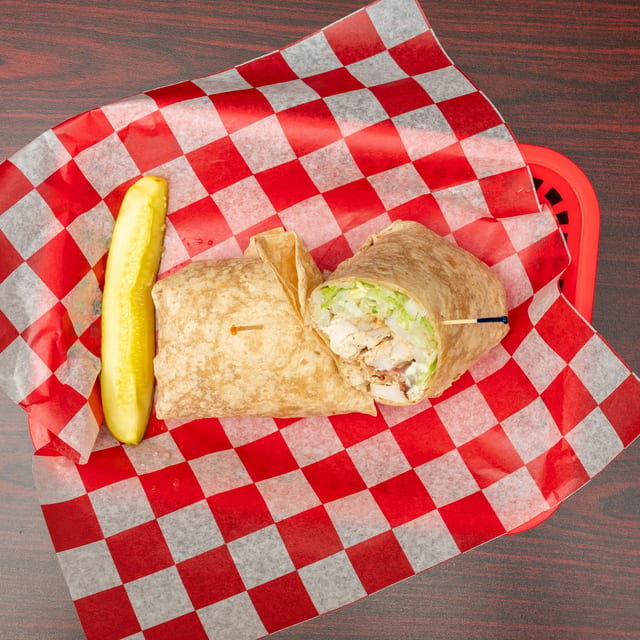 Greek Chicken Wrap.