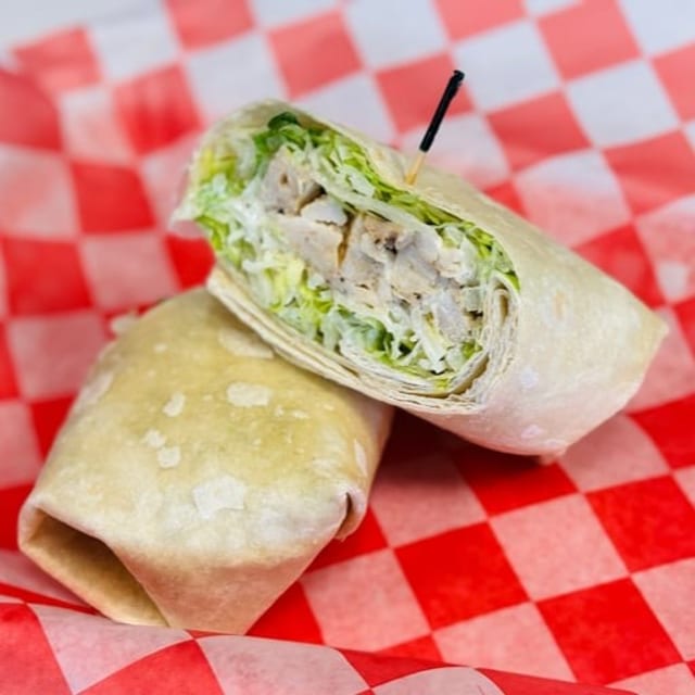Grilled Chicken Caesar Wrap.